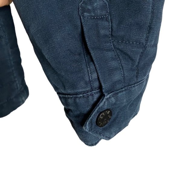 Jack & Jones Men's Blue Lightly Padded Workwear Jacket - Picture 8 of 13